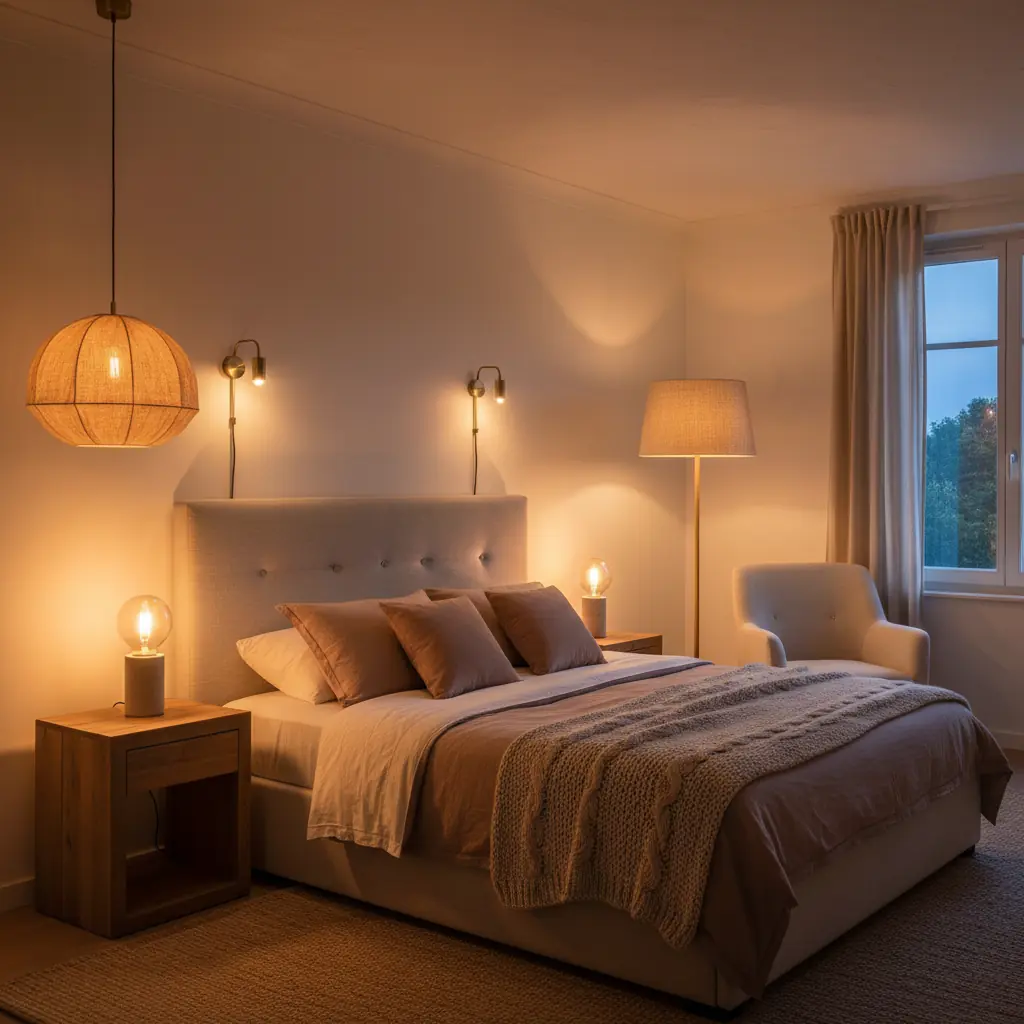 L'éclairage : tamisé et chaud