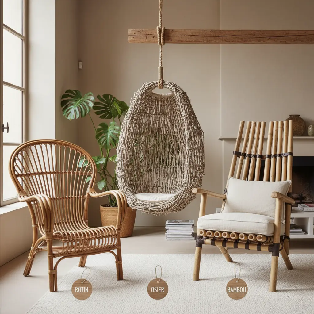 Rotin, osier, bambou : ne pas confondre