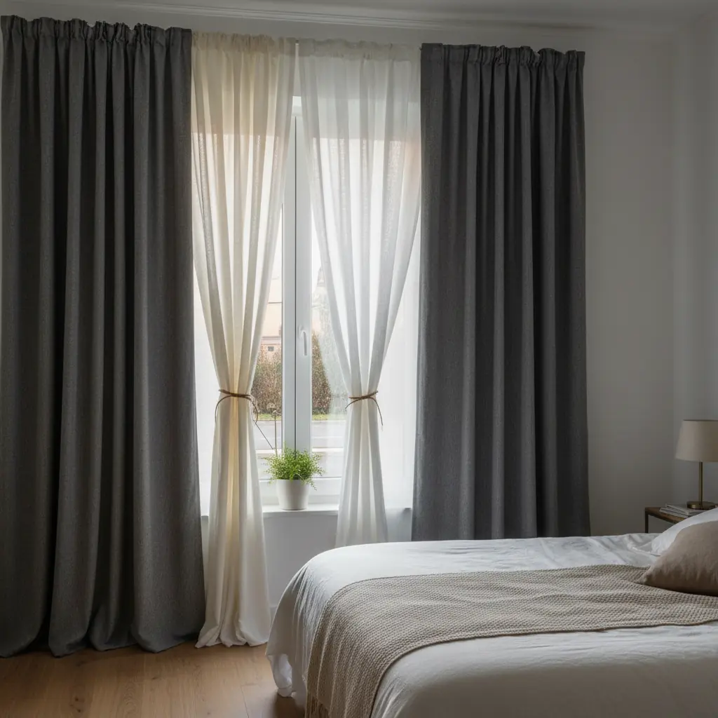 Les trois fonctions du rideau de chambre