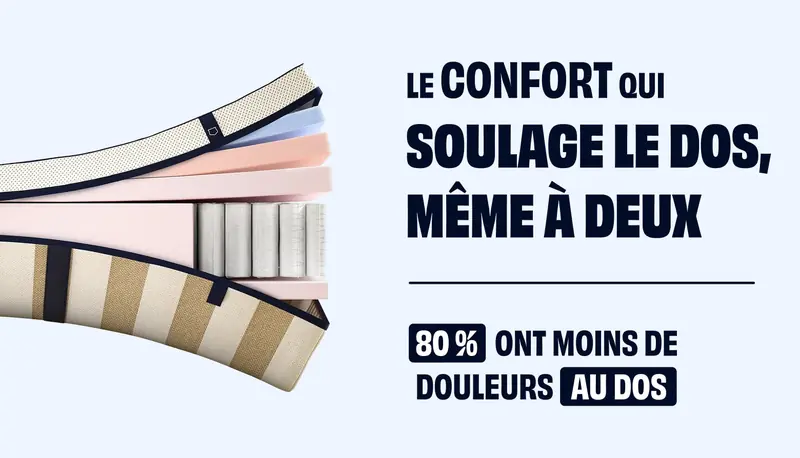 Matelas Tediber Hybride Premium — 27 cm d'épaisseur, sans colle entre les couches