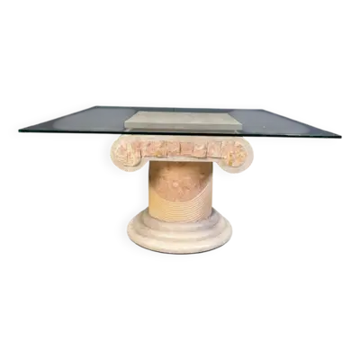 Table basse en colonne tessellée par Maitland Smith, années 1970