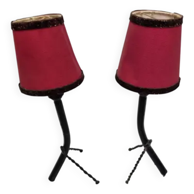 Lampes de chevet brutalistes