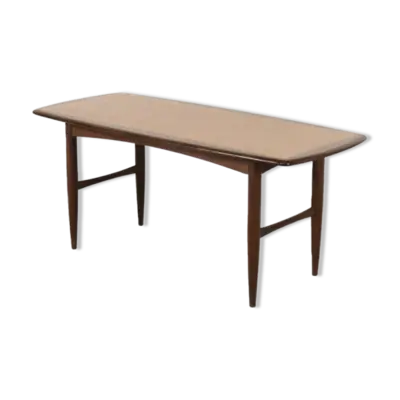 Table Basse Mid-Century Moderne en Teck de HMB Möbler Rörvik, Suède, 1950s