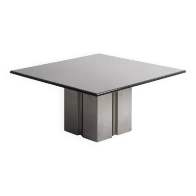 Table design en marbre et métal