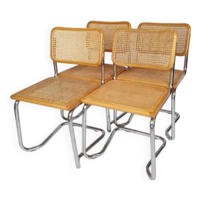 Série de 4 chaises style Marcel Breuer