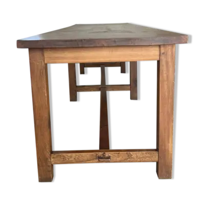 Table de ferme en chêne massif