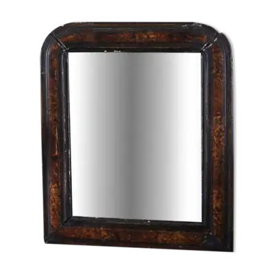 Miroir ancien Louis Philippe noir marron