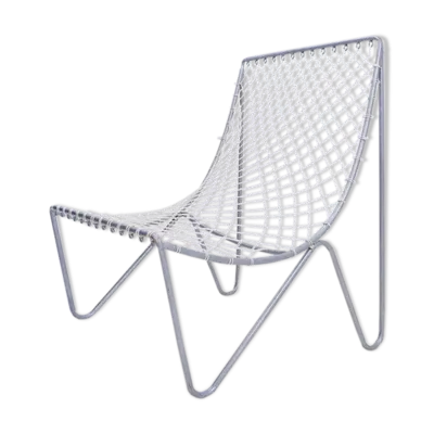 Fauteuil vintage - Métal et corde synthétique