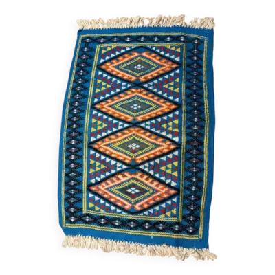 Tapis vintage mini kilim turc