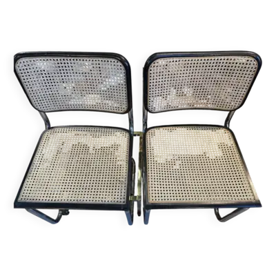 Paire de chaises Cesca B32 Marcel Breuer
