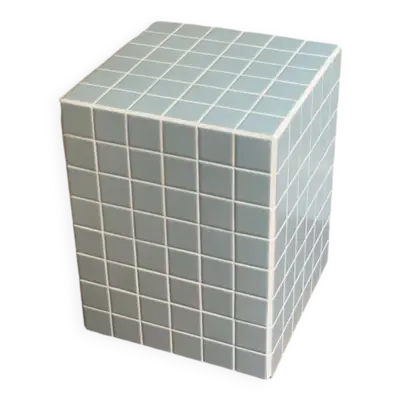 Table d'appoint - bleu ciel/blanc