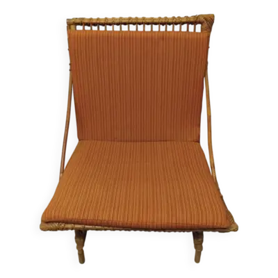 Fauteuil en Rotin Vintage