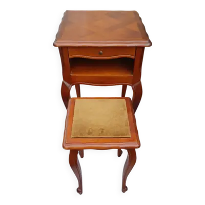 Meuble d'appoint pour téléphone avec son tabouret
