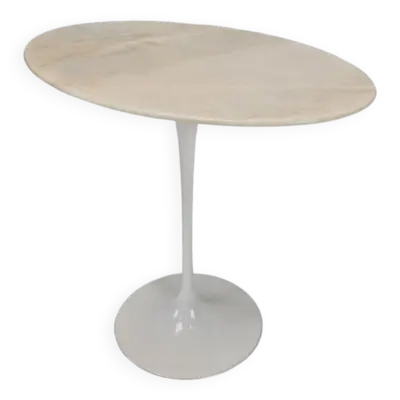 Table d’Appoint Ovale en Marbre par Eero Saarinen pour Knoll