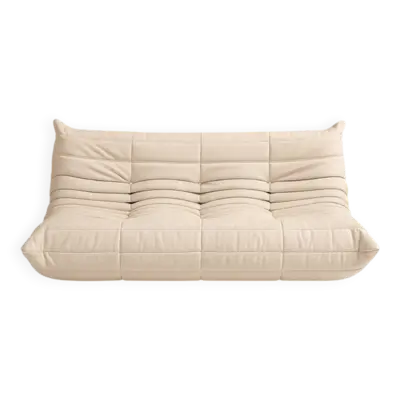 Togo 3 places Ligne roset Michel Ducaroy blanc ivoire