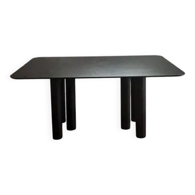 Table à manger design noire – nv gallery – 160x100 cm – excellent état