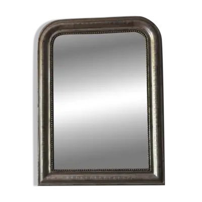 Miroir Louis Philippe argenté