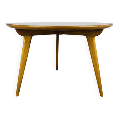 Table basse tripode années 50 vintage pied compas design italien
