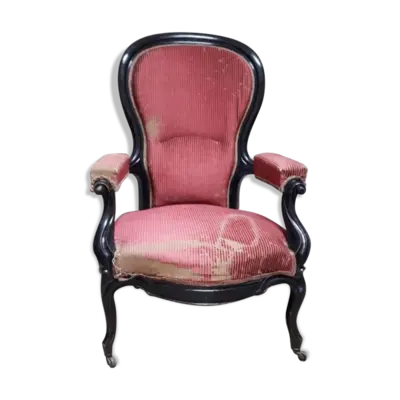 Fauteuil voltaire à crémaillère XIX°