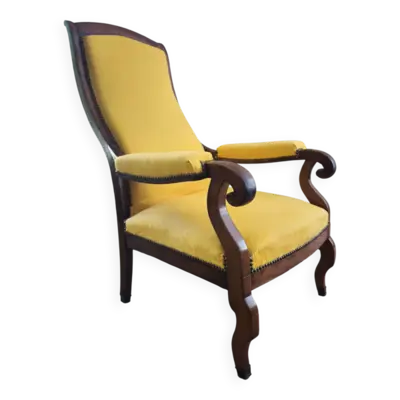 Fauteuil voltaire jaune