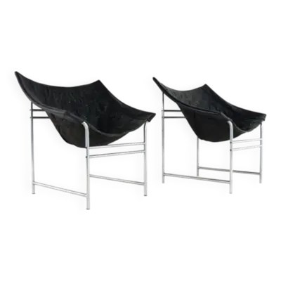 Ensemble de 2 fauteuils à bras Swing de Gerard van den Berg pour Montis.