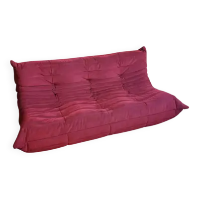 Original Ligne Roset Togo Canapé 3 places en Alcantara Original