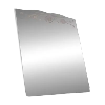 Miroir à poser art déco rose