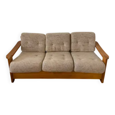 Canapé convertible Maison Regain en orme massif