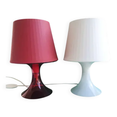 Paire de lampes de table à posé Ikea design Magnus Eleback et Carl Ojerstom