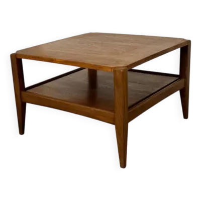 Table basse scandinave danoise en teck et formica, années 1950