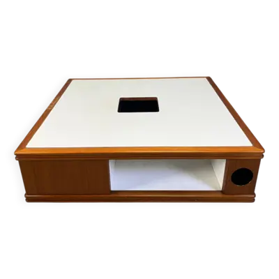 Table basse en bois de style spatial des années 1960