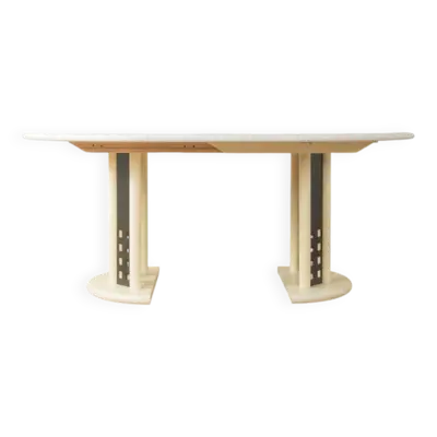 Table de salle à manger extensible postmoderne de Thonet, datant des années 1980