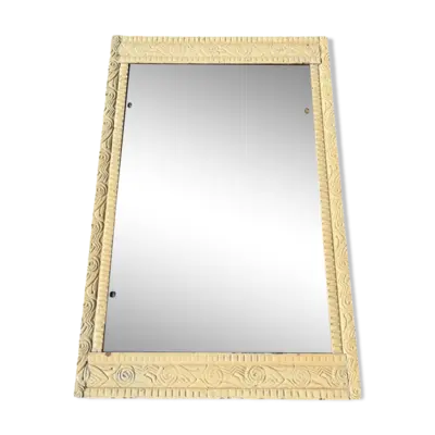 Miroir art deco bois