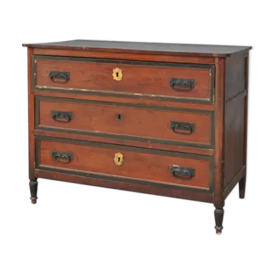 Commode d'époque Louis XVI en noyer