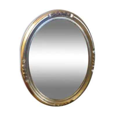 Miroir ovale art déco 46x36cm