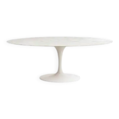 Eero Saarinen (1910-1961) - Knoll : Table ovale 198 cm, Arabescato