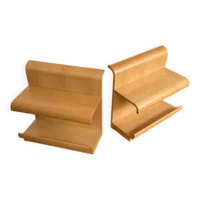 2 tables de chevet en bois