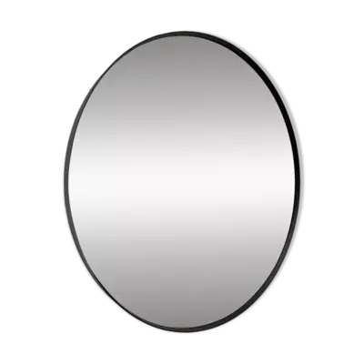 Miroir rond 75cm de diamètre contour noir