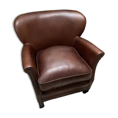 Fauteuil club en cuir