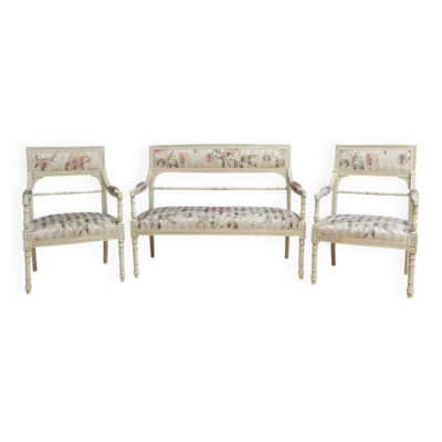Salon Banquette et Fauteuils, style Louis XVI – 2ème partie XXe