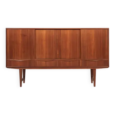 Buffet danois vintage en teck par EW Bach pour Sejling Skabe 1960 - avec 4 porte