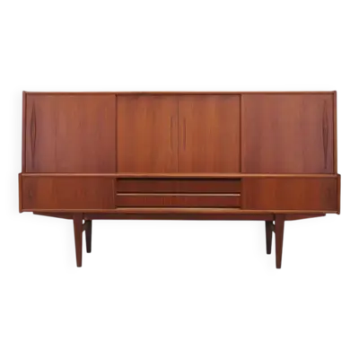Buffet haut danois en teck, années 1970