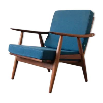 Scandinavian GE270 Lounge Chair in Solid Teak by Hans Wegner for Getama, 1960s