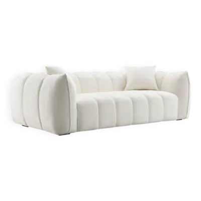 Canapé bouclette 3 places