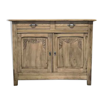 Buffet parisien vintage Art déco en bois massif