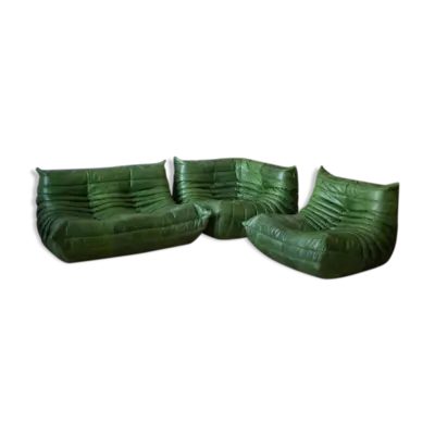 Fauteuils et canapé 2 places Togo dessiné par Michel Ducaroy 1973