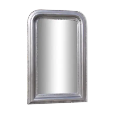 Miroir noir biseauté de style Louis-Philippe