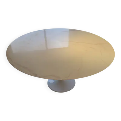 Table à manger ronde, reproduction Tulip de Knoll