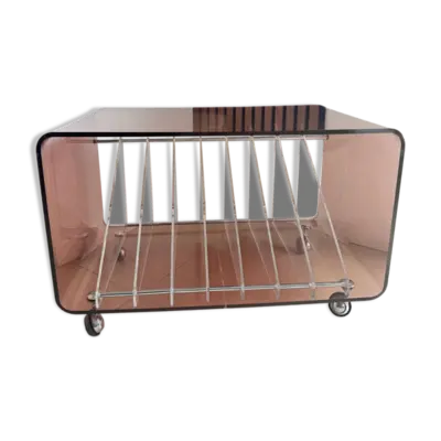 Table basse/meuble vinyles M. Dumas Roche Bobois vintage