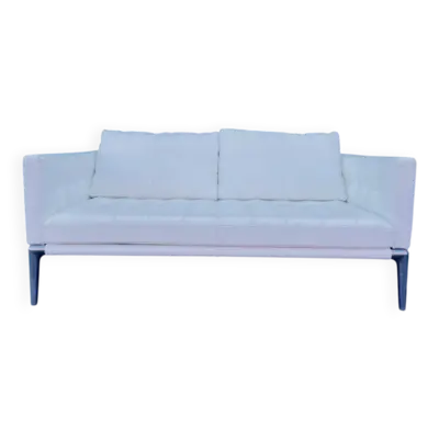 Canapé cuir blanc 2 places Starck / Cassina